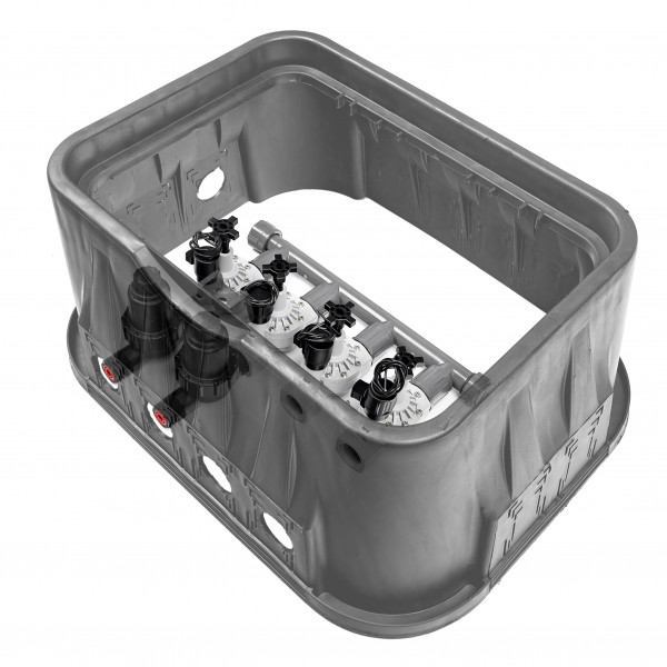 FSA 4er Ventilbox mit Durchflusskontrolle inkl. zwei Drip Filter