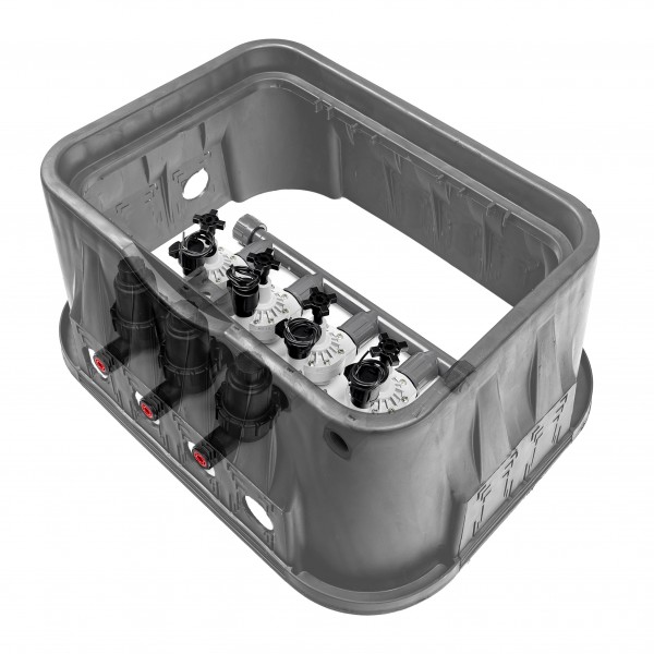 FSA 4er Ventilbox mit Durchflusskontrolle inkl. drei Drip Filter
