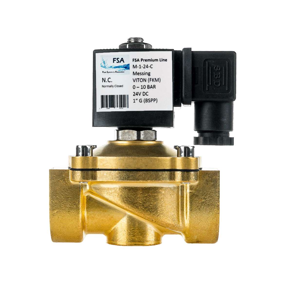 1/4 NPT Magnetventil Edelstahl, 110V/120V AC, Normal Geschlossen (N/C) – EHCOTECH