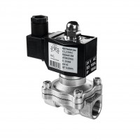 FSA Messing Magnetventil 1/2" 24V DC – Stromlos Geschlossen, 0-10 Bar, Mit Viton-Dichtung