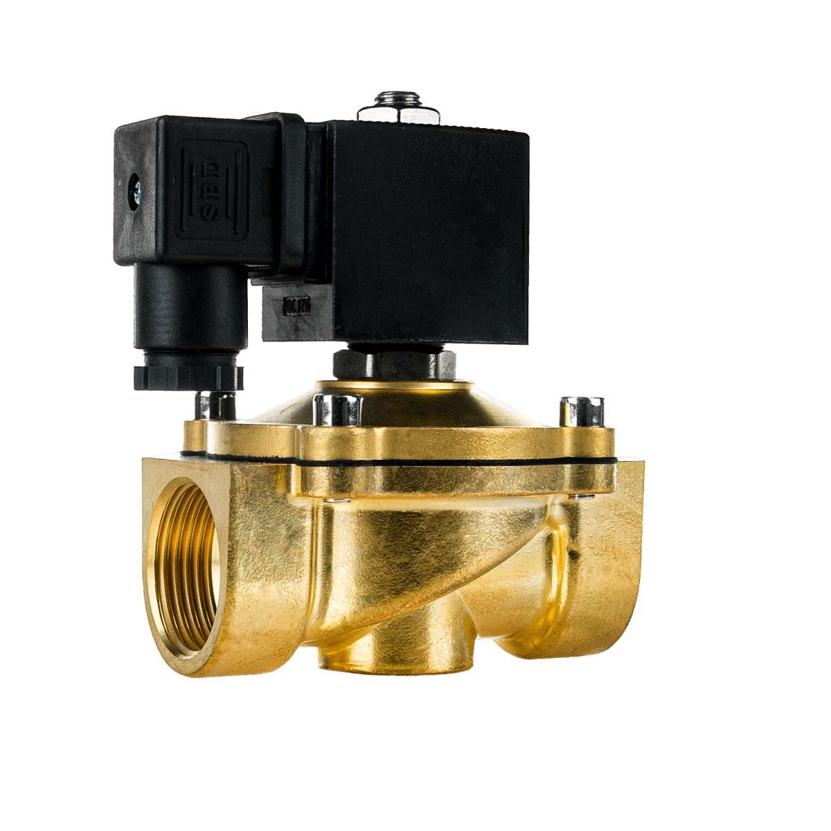 24V AC Brass Solenoid Valve – 2-Way, 0–10 Bar, Viton Seal, Powerless Closed, FSA Type
