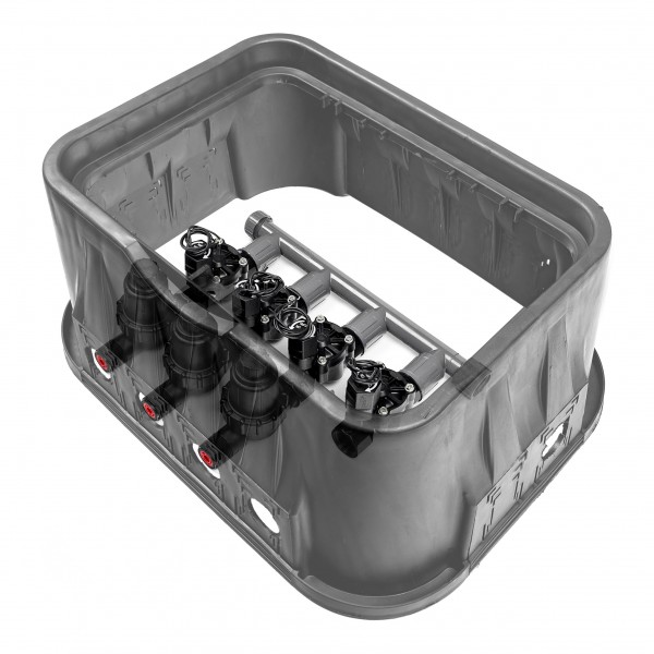 FSA 4er Ventilbox ohne Durchflusskontrolle inkl. drei Drip Filter
