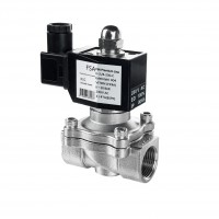 FSA Messing Magnetventil 1/2" 24V DC – Stromlos Geschlossen, Viton-Dichtung, 0-10 Bar